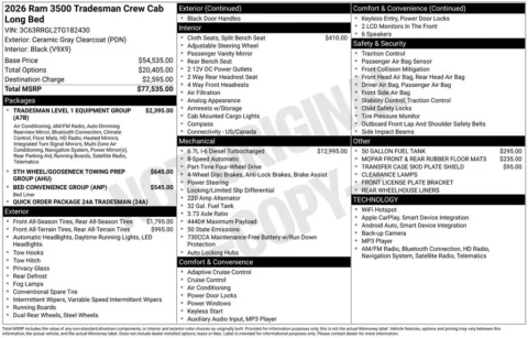 Another view of 2026 Ram 3500 Tradesman for sale in Rockbridge, OH at Don Wood Chrysler Dodge Jeep Ram