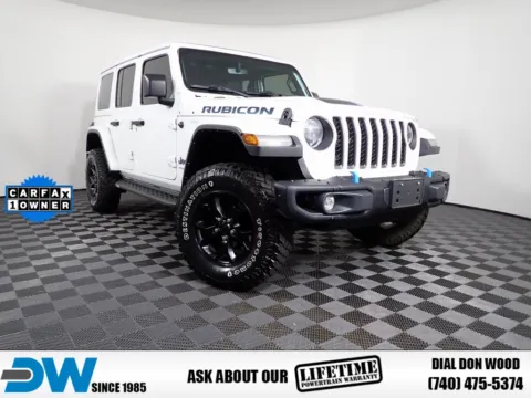 White 2021 Jeep Wrangler Unlimited Rubicon 4xe for sale in Rockbridge, OH