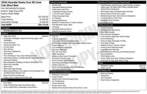 Another view of 2026 Hyundai Santa Cruz SE for sale in Athens, OH at Don Wood Hyundai