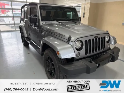 Silver 2017 Jeep Wrangler Unlimited Sahara for sale in Athens, OH