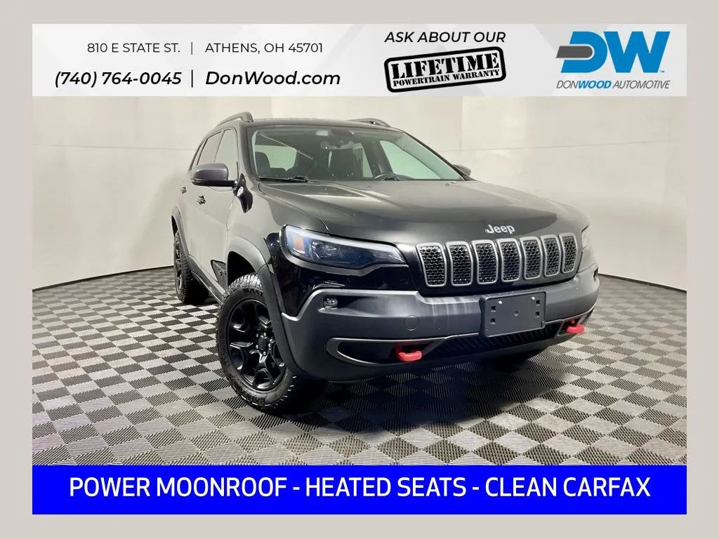 Black 2019 Jeep Cherokee Trailhawk for sale in Athens, OH