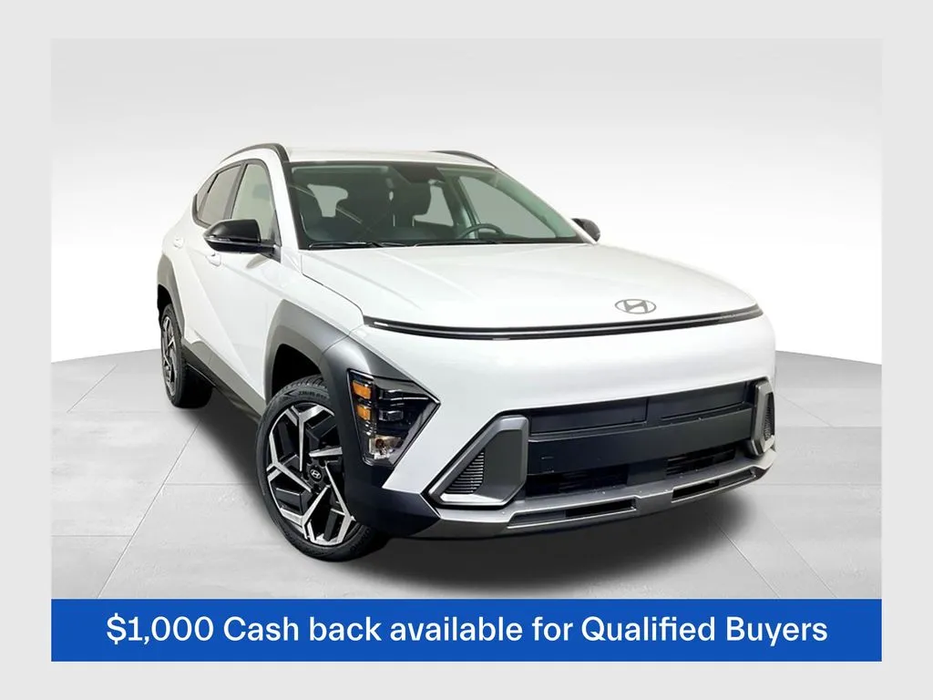 White 2026 Hyundai Kona SEL Premium for sale in Athens, OH