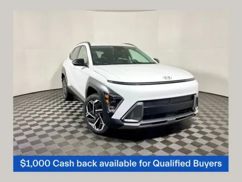 White 2026 Hyundai Kona SEL Premium for sale in Athens, OH