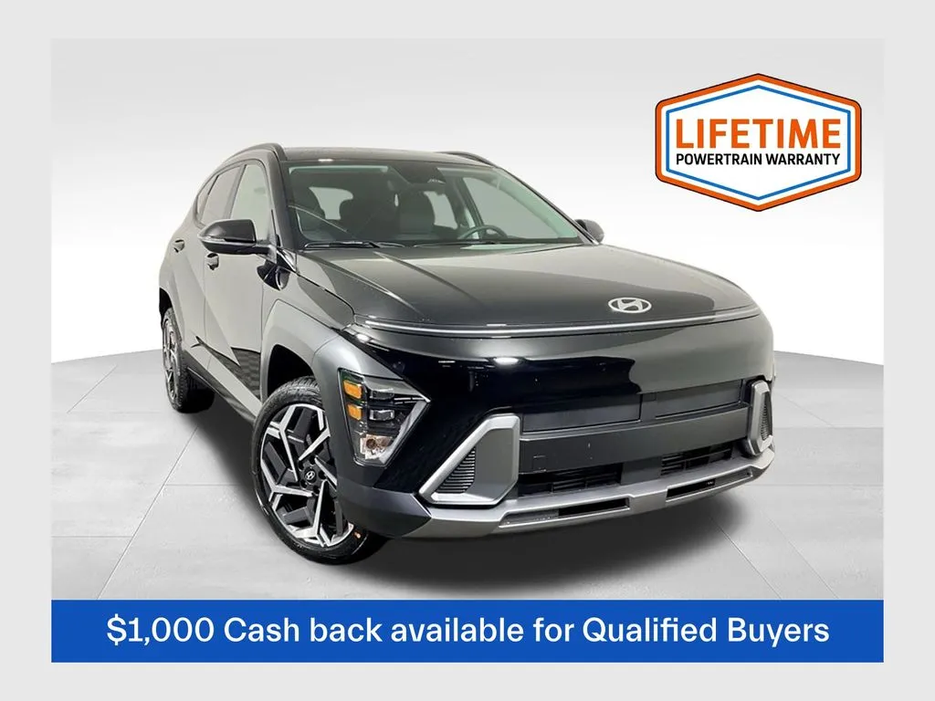 Black 2026 Hyundai Kona SEL Premium for sale in Athens, OH