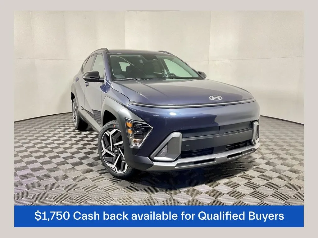 Blue 2026 Hyundai Kona SEL Premium for sale in Athens, OH