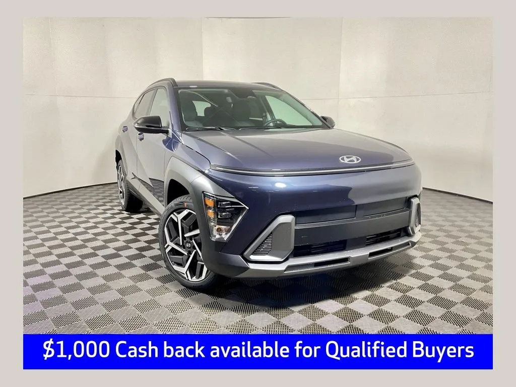 Blue 2026 Hyundai Kona SEL Premium for sale in Athens, OH
