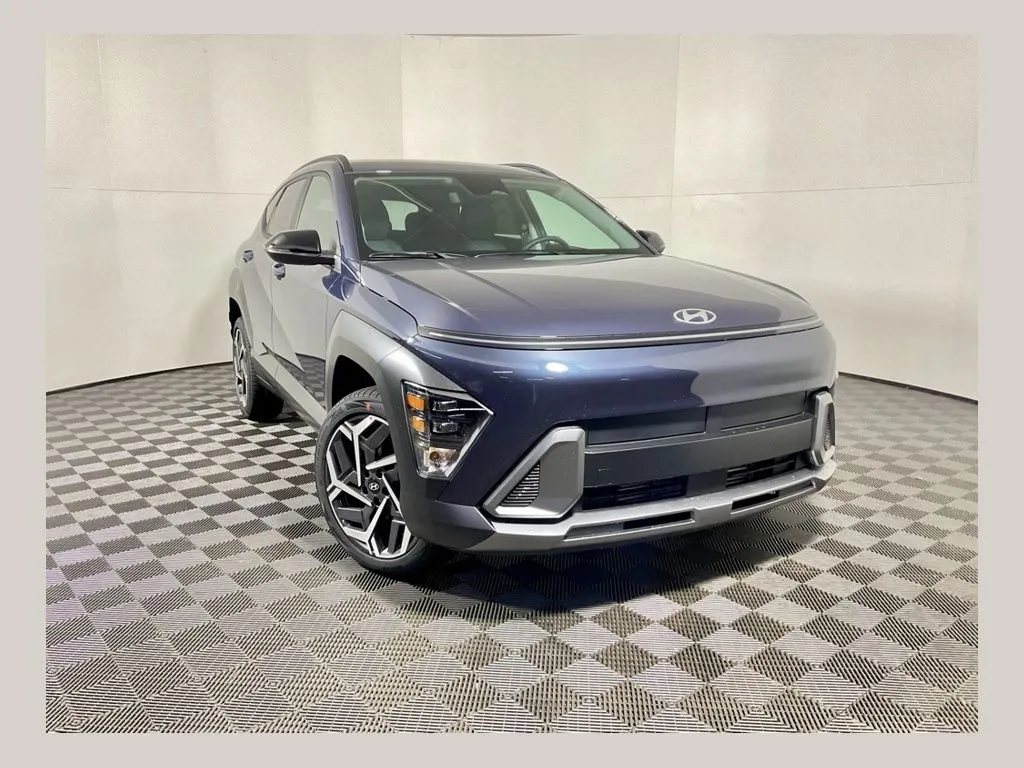 Blue 2026 Hyundai Kona SEL Premium for sale in Athens, OH