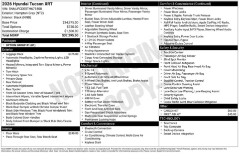 Another view of 2026 Hyundai Tucson XRT for sale in Athens, OH at Don Wood Hyundai