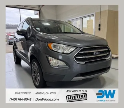 Gray 2021 Ford EcoSport Titanium for sale in Athens, OH