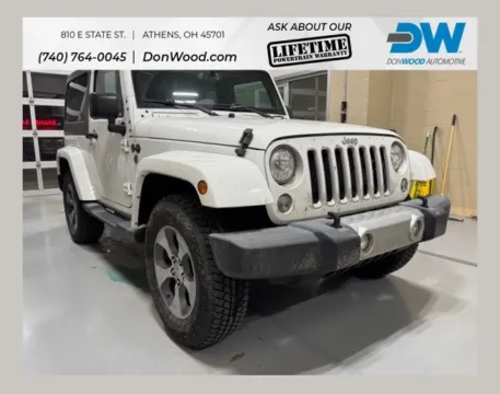 White 2018 Jeep Wrangler JK Sahara for sale in Athens, OH