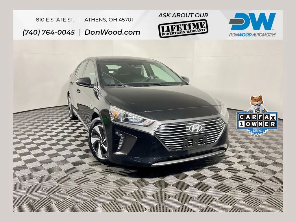 Black 2018 Hyundai Ioniq Hybrid SEL for sale in Athens, OH