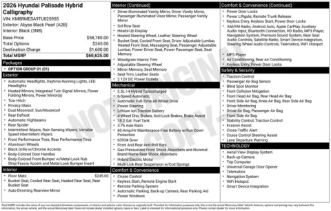 Another view of 2026 Hyundai Palisade Hybrid Calligraphy for sale in Athens, OH at Don Wood Hyundai