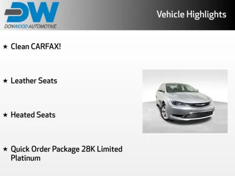 Another view of 2017 Chrysler 200 Limited for sale in Athens, OH at Don Wood Hyundai