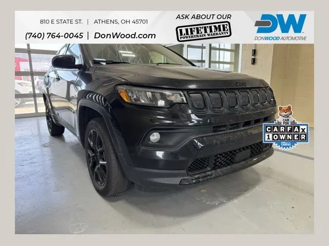 Black 2022 Jeep Compass Altitude for sale in Athens, OH