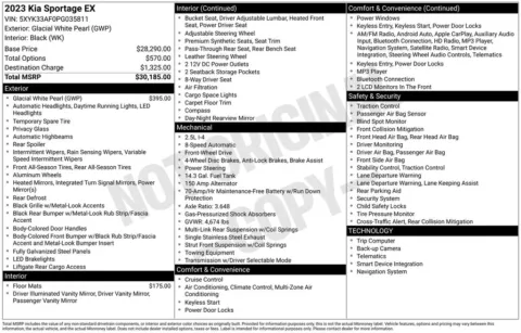 Another view of 2023 Kia Sportage EX for sale in Athens, OH at Don Wood Hyundai