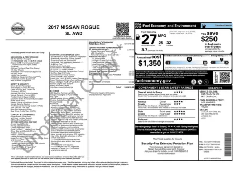 Another view of 2017 Nissan Rogue SL for sale in Athens, OH at Don Wood Hyundai