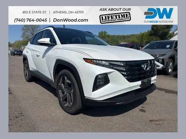 White 2022 Hyundai Tucson Hybrid SEL Convenience for sale in Athens, OH
