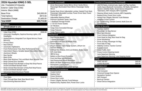 Another view of 2026 Hyundai IONIQ 5 SEL for sale in Athens, OH at Don Wood Hyundai