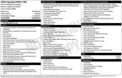 Another view of 2026 Hyundai IONIQ 5 SEL for sale in Athens, OH at Don Wood Hyundai