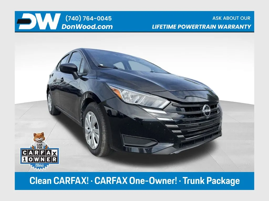 Black 2023 Nissan Versa 1.6 S for sale in Athens, OH