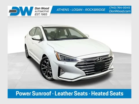 White 2020 Hyundai Elantra Limited for sale in Athens, OH