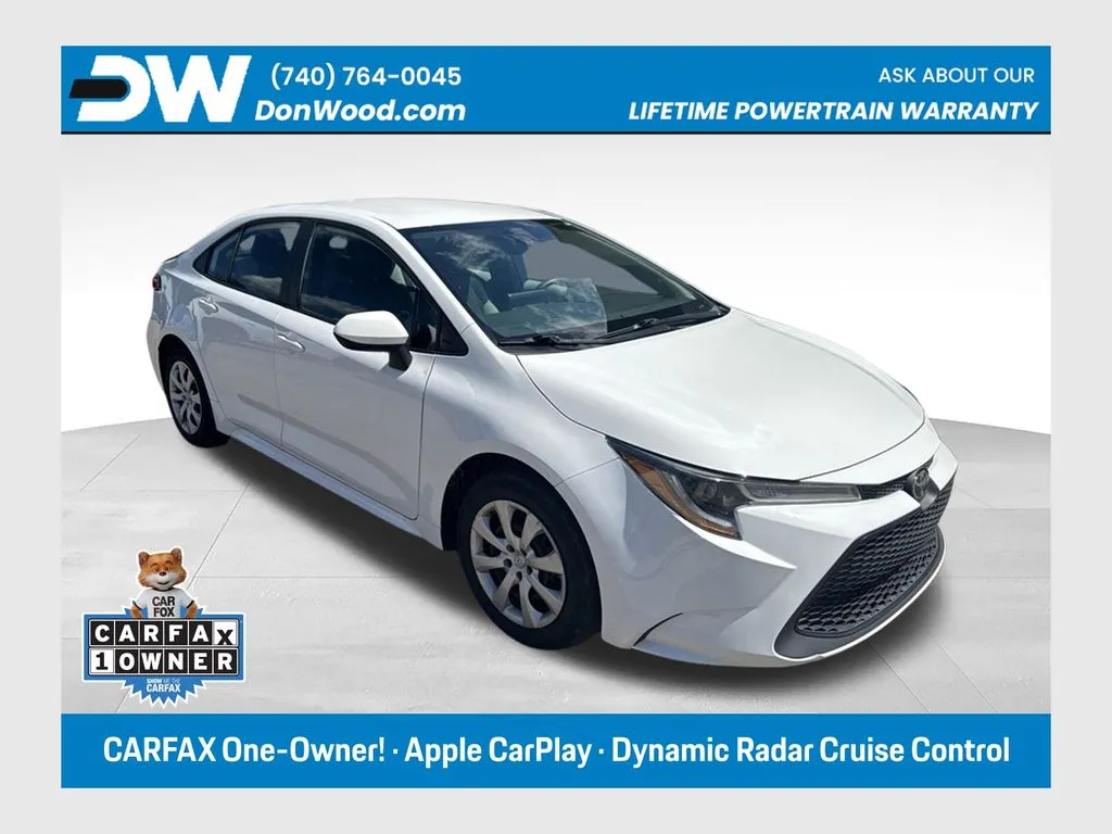 White 2022 Toyota Corolla LE for sale in Athens, OH