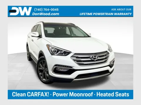 White 2018 Hyundai Santa Fe Sport 2.0T Ultimate for sale in Athens, OH