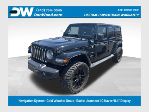 Black 2021 Jeep Wrangler Unlimited Sahara 4xe for sale in Athens, OH