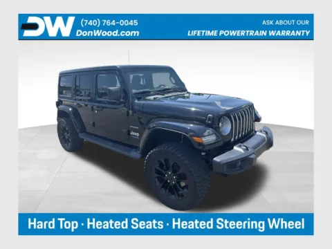 Black 2021 Jeep Wrangler Unlimited Sahara 4xe for sale in Athens, OH