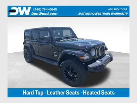 Black 2021 Jeep Wrangler Unlimited Sahara 4xe for sale in Athens, OH