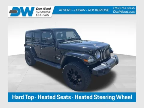 Black 2021 Jeep Wrangler Unlimited Sahara 4xe for sale in Athens, OH