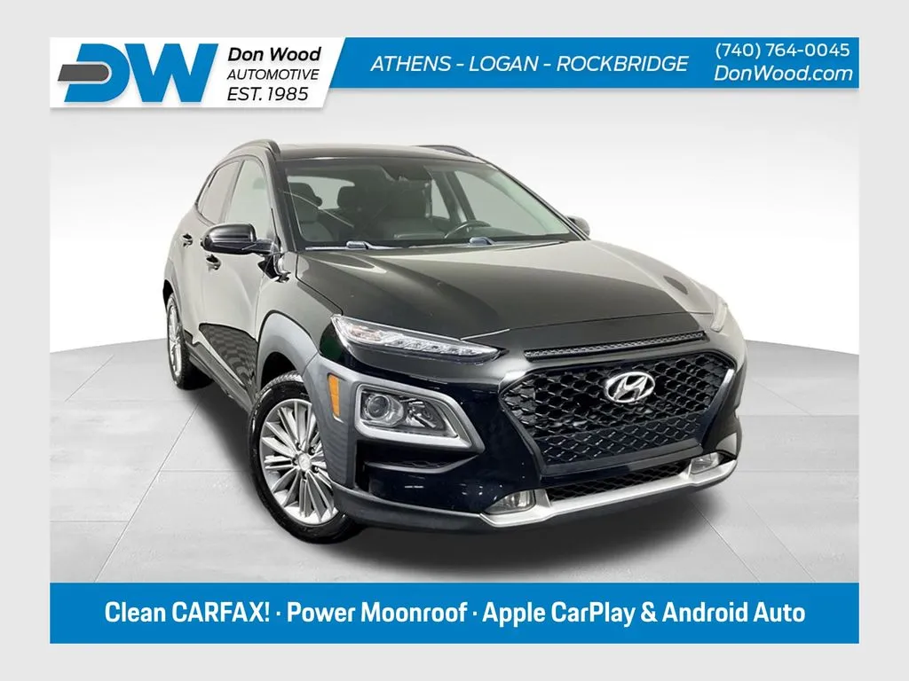 Black 2020 Hyundai Kona SEL Plus for sale in Athens, OH