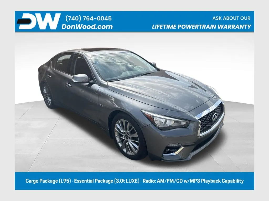 Gray 2018 INFINITI Q50 3.0t LUXE for sale in Athens, OH
