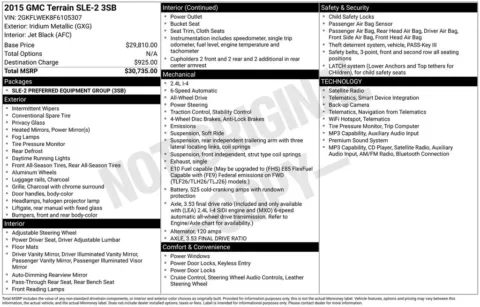 Photos of 2015 GMC Terrain SLE-2 for sale in Athens, OH at Don Wood Hyundai
