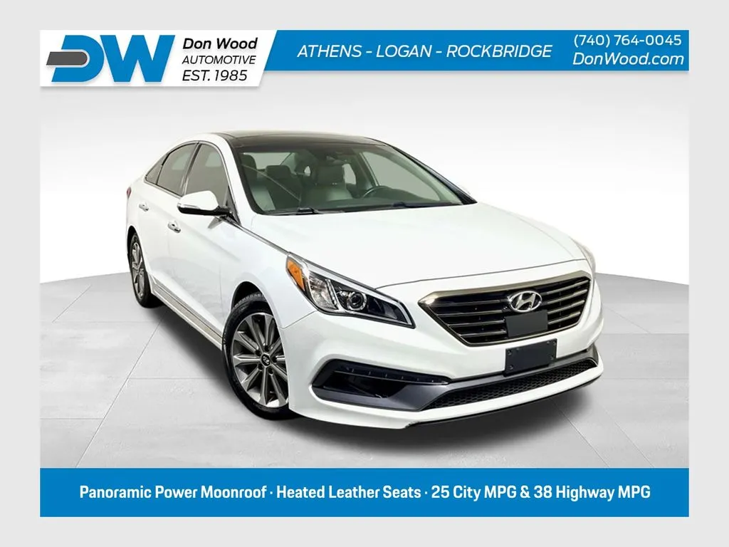 White 2016 Hyundai Sonata Limited for sale in Athens, OH