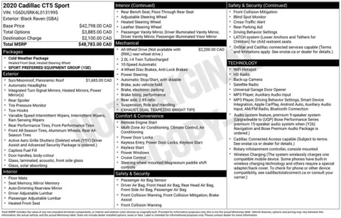 Photos of 2020 Cadillac CT5 Sport for sale in Athens, OH at Don Wood Hyundai