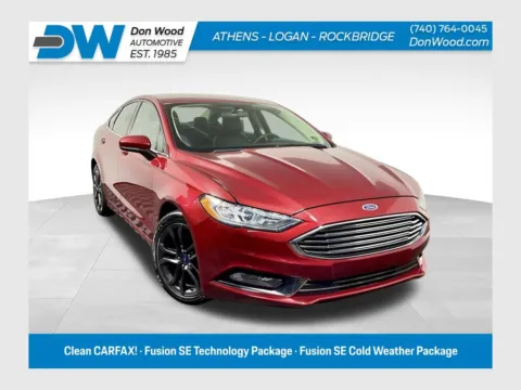 Red 2018 Ford Fusion SE for sale in Athens, OH
