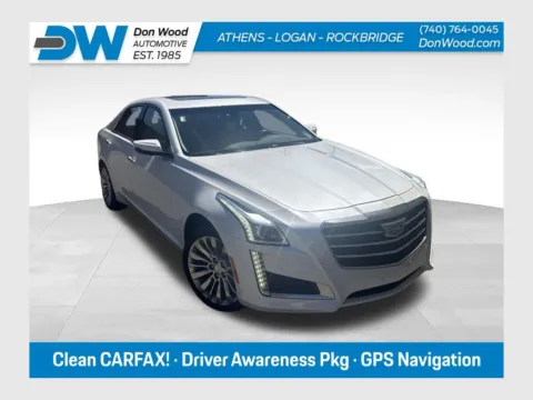 White 2015 Cadillac CTS 2.0L Turbo Luxury for sale in Athens, OH