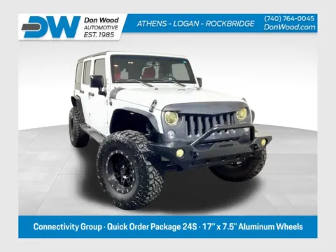 White 2015 Jeep Wrangler Unlimited Sport for sale in Athens, OH