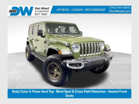 Green 2021 Jeep Wrangler Unlimited Sahara for sale in Athens, OH