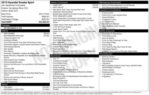 Photos of 2015 Hyundai Sonata Sport for sale in Athens, OH at Don Wood Hyundai