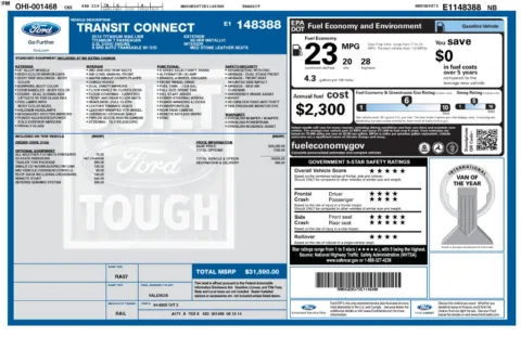 Photos of 2014 Ford Transit Connect Titanium for sale in Athens, OH at Don Wood Hyundai