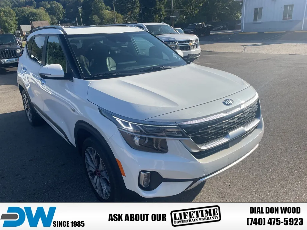 White 2021 Kia Seltos SX for sale in Athens, OH