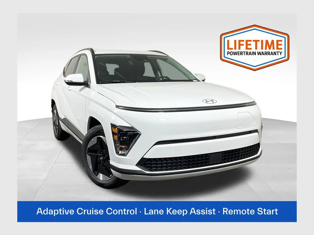 White 2025 Hyundai Kona Electric SEL for sale in Athens, OH