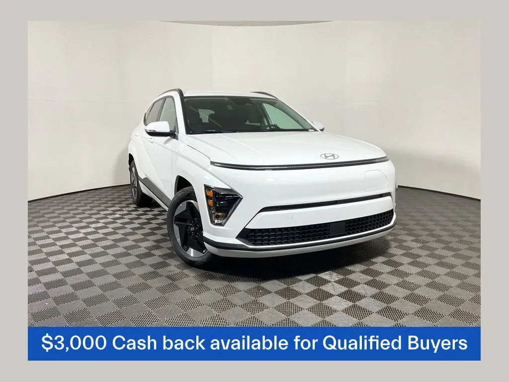 White 2025 Hyundai Kona Electric SEL for sale in Athens, OH