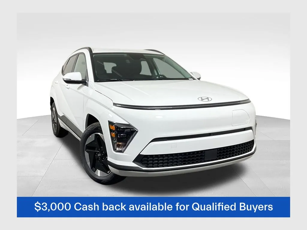 White 2025 Hyundai Kona Electric SEL for sale in Athens, OH