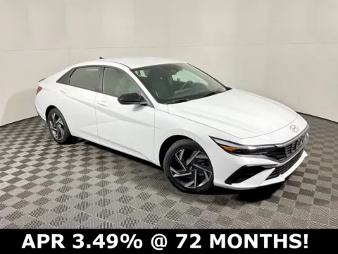 White 2025 Hyundai Elantra Hybrid SEL Sport for sale in Athens, OH