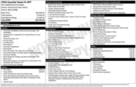 Another view of 2026 Hyundai Santa Fe XRT for sale in Athens, OH at Don Wood Hyundai
