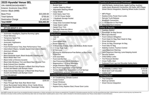 Another view of 2025 Hyundai Venue SEL for sale in Athens, OH at Don Wood Hyundai