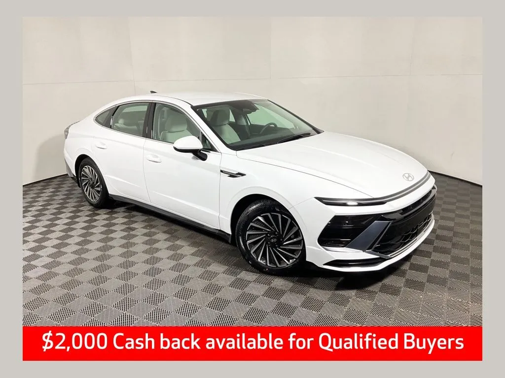 White 2025 Hyundai Sonata Hybrid SEL for sale in Athens, OH